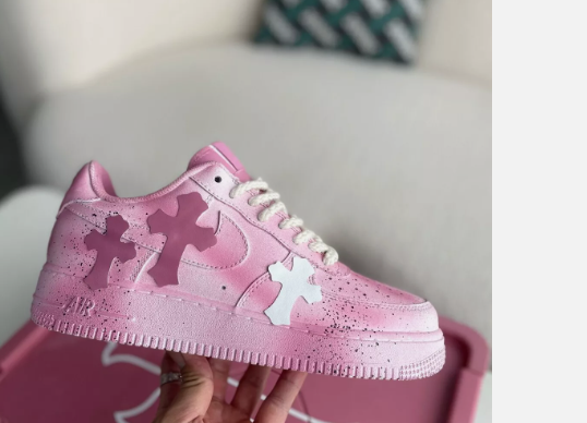 PKGoden Chrome Hearts x Air Force 1 Low pink