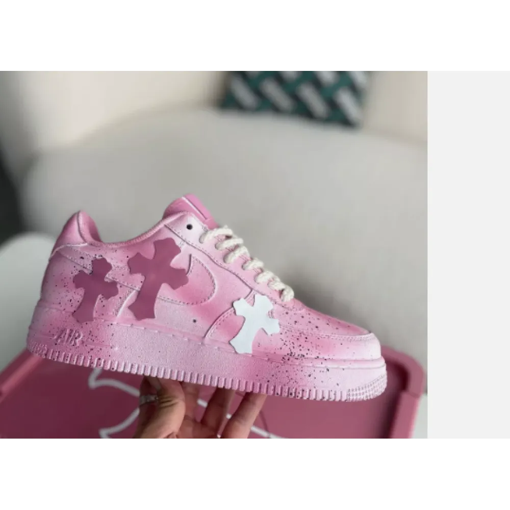 PKGoden Chrome Hearts x Air Force 1 Low pink