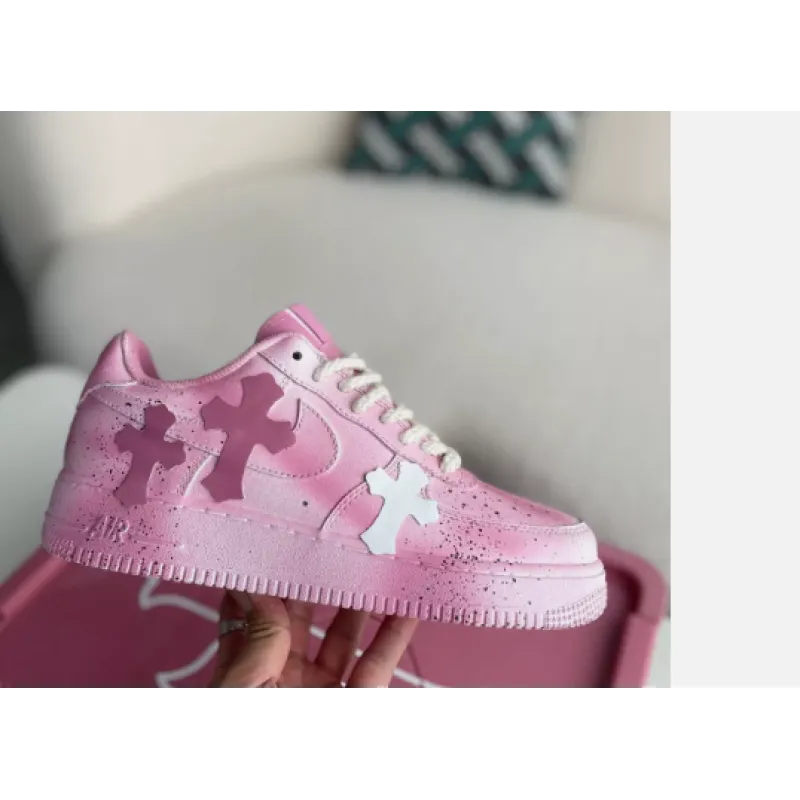 PKGoden Chrome Hearts x Air Force 1 Low pink