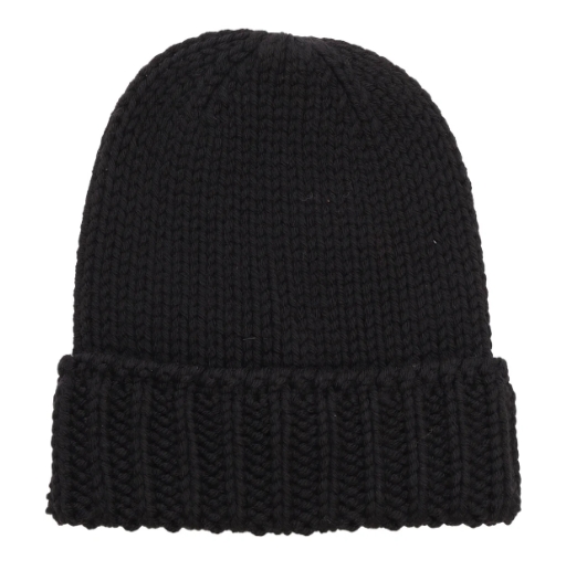 Moncler Enfant Logo Patch Ribbed Beanie