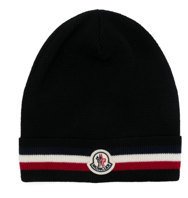 Moncler Tricolor Wool Beanie