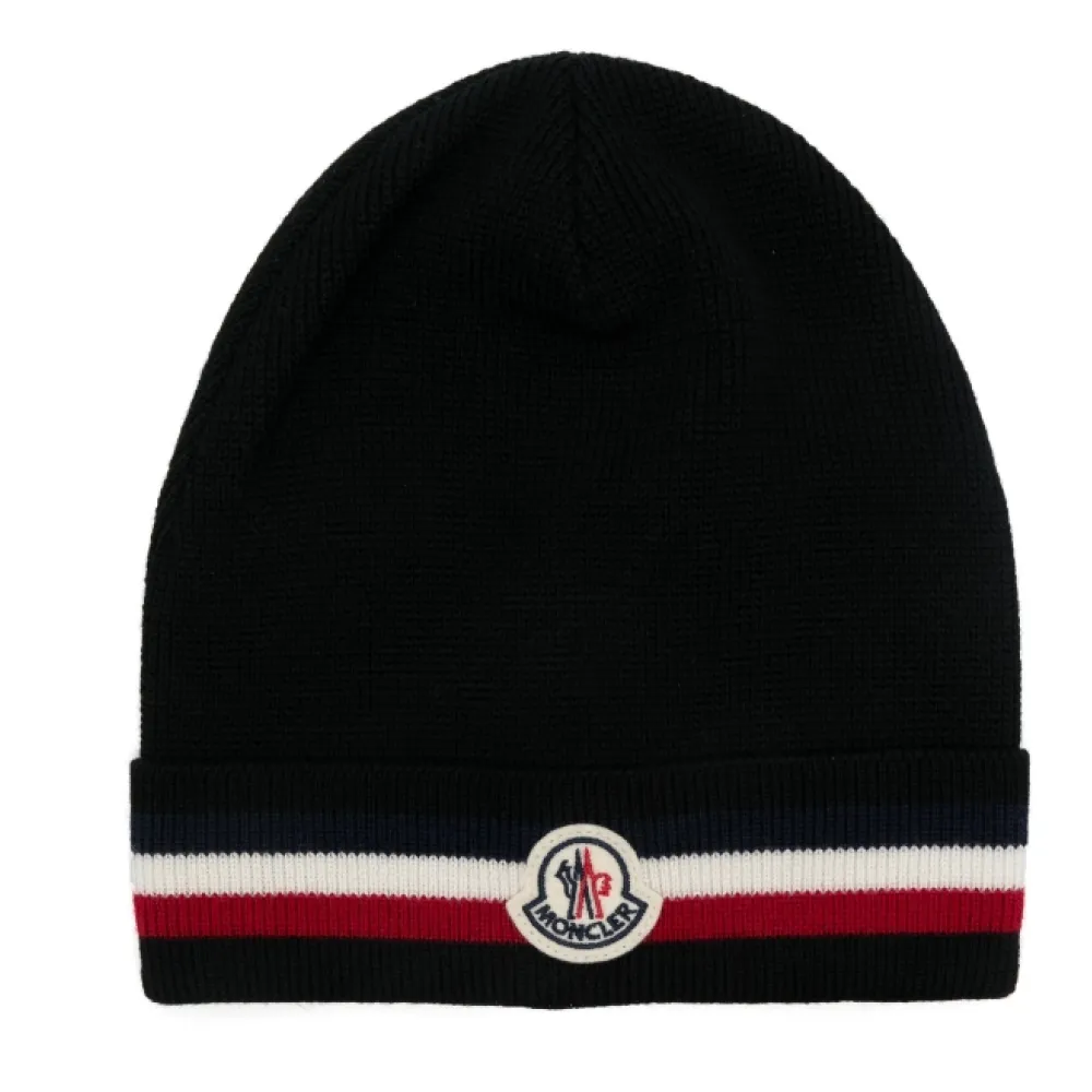 Moncler Tricolor Wool Beanie