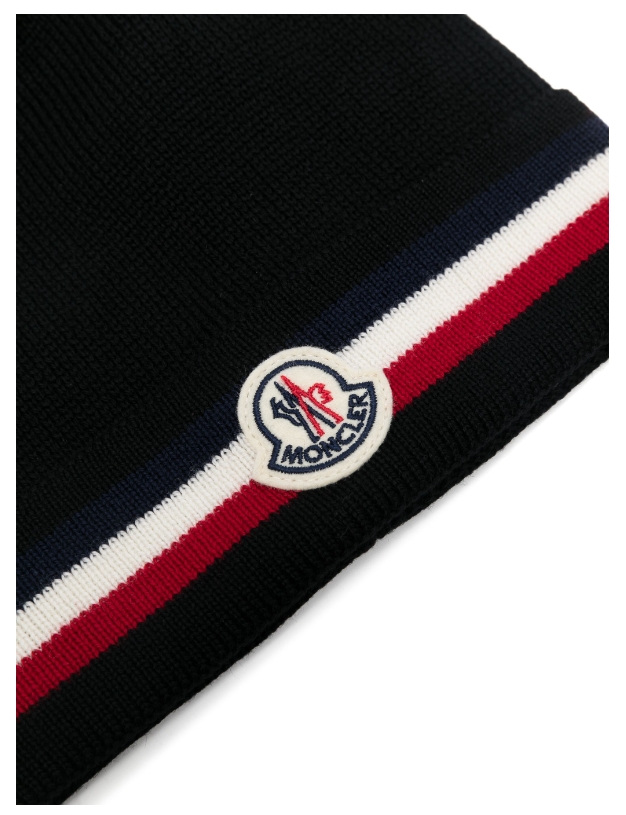 Moncler Tricolor Wool Beanie