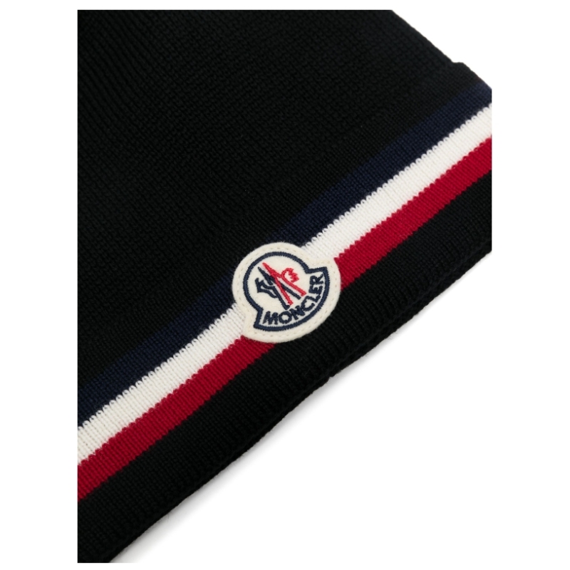 Moncler Tricolor Wool Beanie