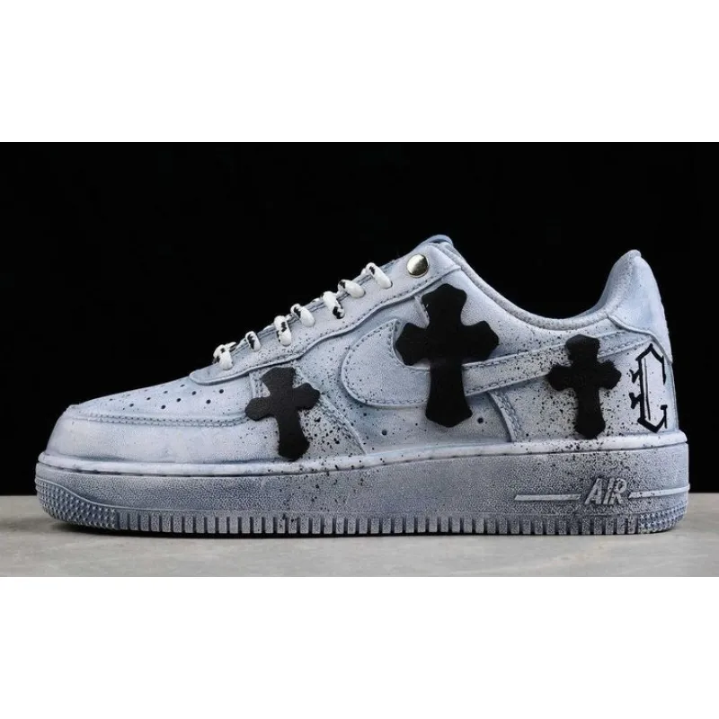 PKGoden Chrome Hearts x Air Force 1 Low blue