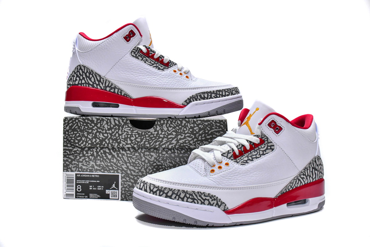 PKGoden Jordan 3 Retro Cardinal Red CT8532-126