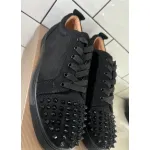 Red bottoms, Designer shoes for men, unisex shoes, black with red bottom, limite