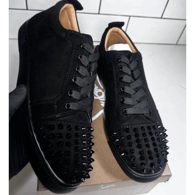 Red bottoms, Designer shoes for men, unisex shoes, black with red bottom, limite 02