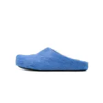 PKGoden Blue long-hair calfskin Fussbett sabot Marni Slides