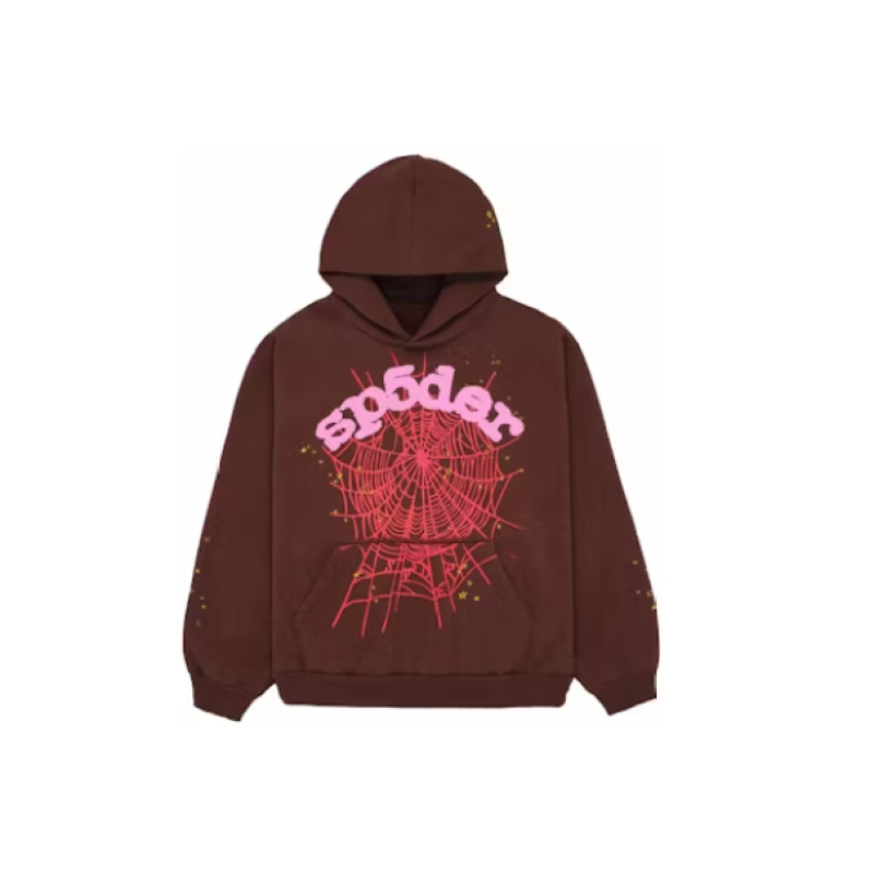 Sp5der Web Hoodie Brown