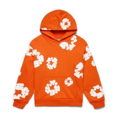 Denim Tears hoodie orange 01
