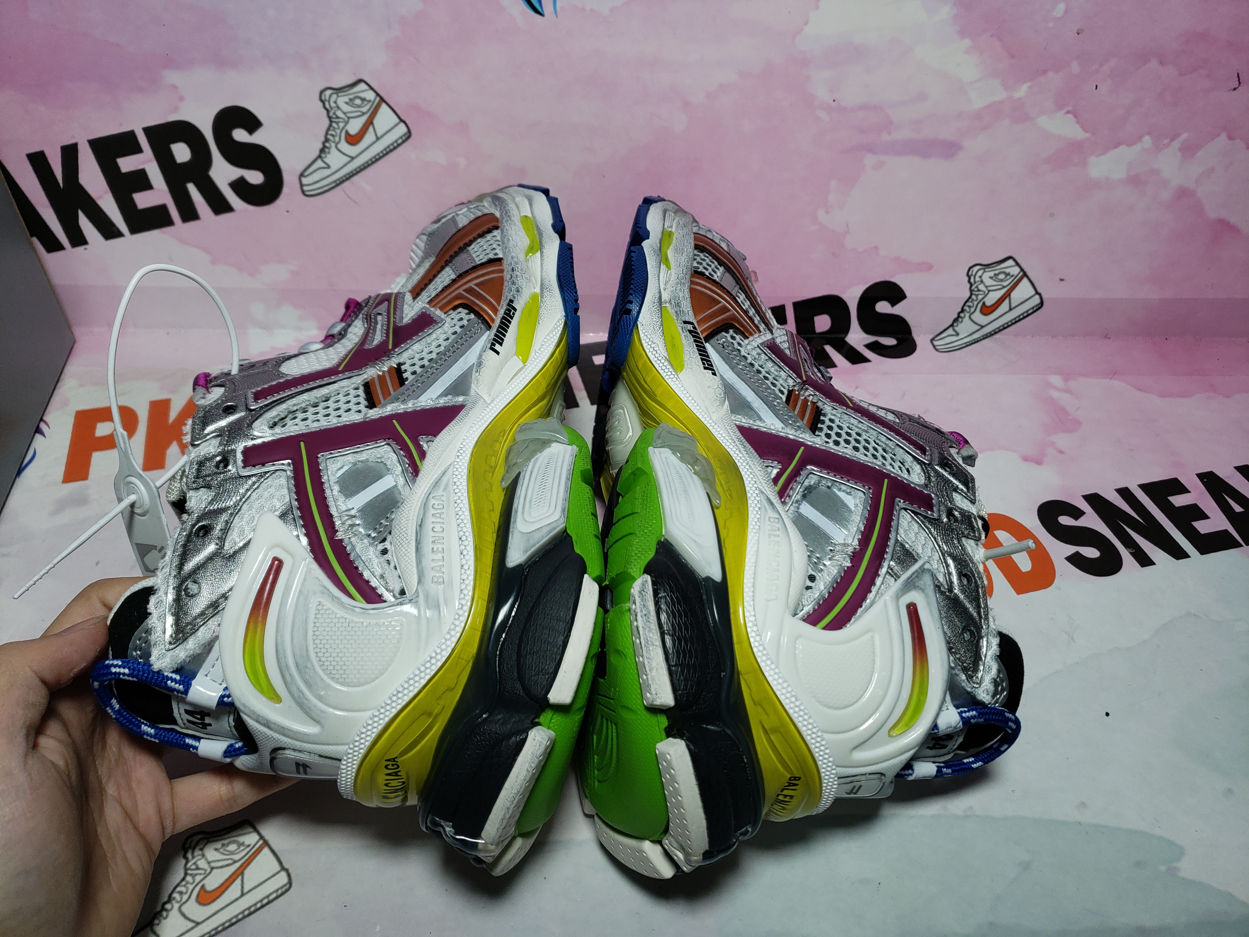 PKGoden Balenciaga 7th Runner Silver Purple 677403W3RB68123