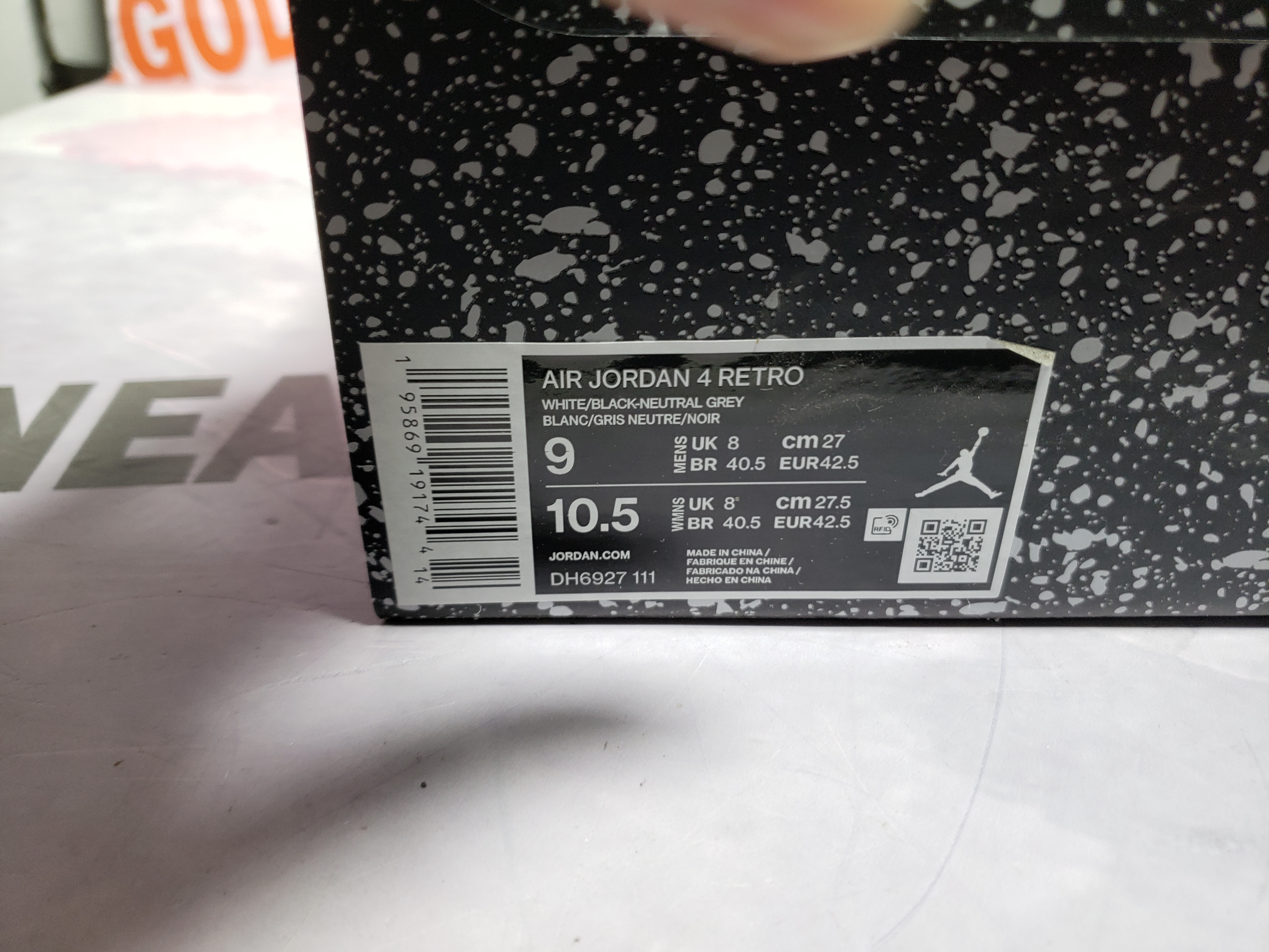 【Free Shipping】PKGoden Jordan 4 Retro Military Black  DH6927-111