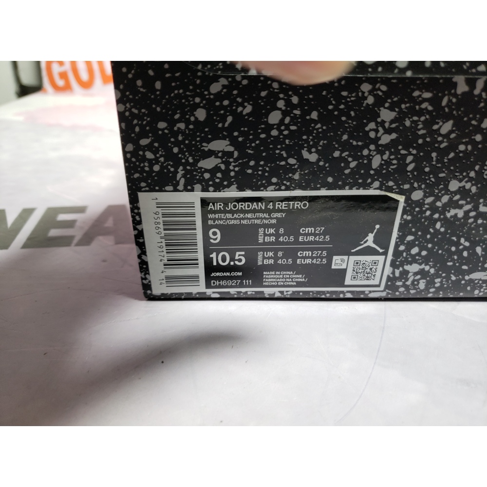 【Free Shipping】PKGoden Jordan 4 Retro Military Black  DH6927-111