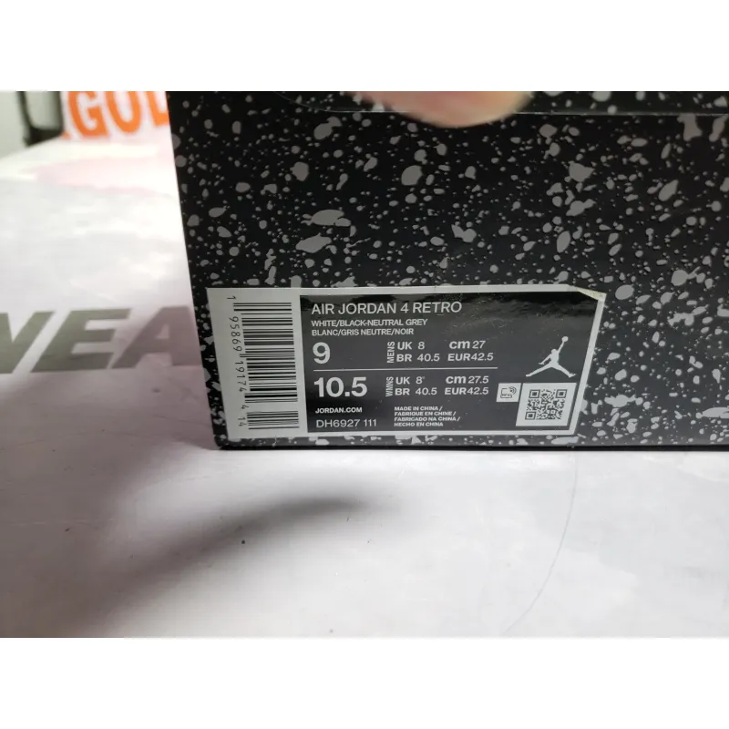 【Free Shipping】PKGoden Jordan 4 Retro Military Black  DH6927-111