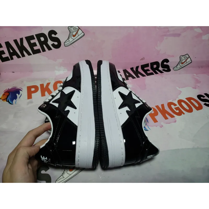 PKGoden A Bathing Ape Bape Sta Low Black 1H70-191-001