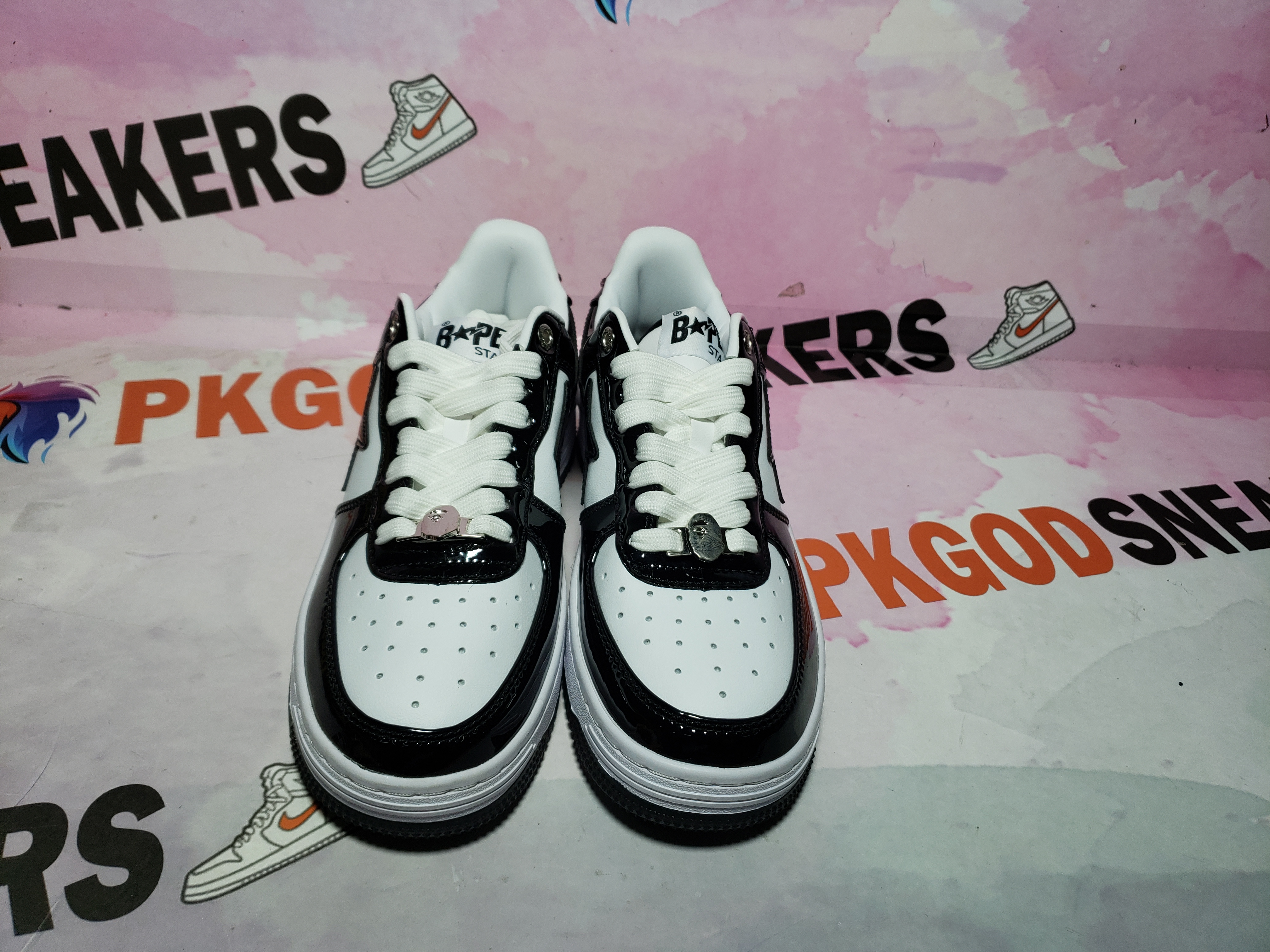 PKGoden A Bathing Ape Bape Sta Low Black 1H70-191-001