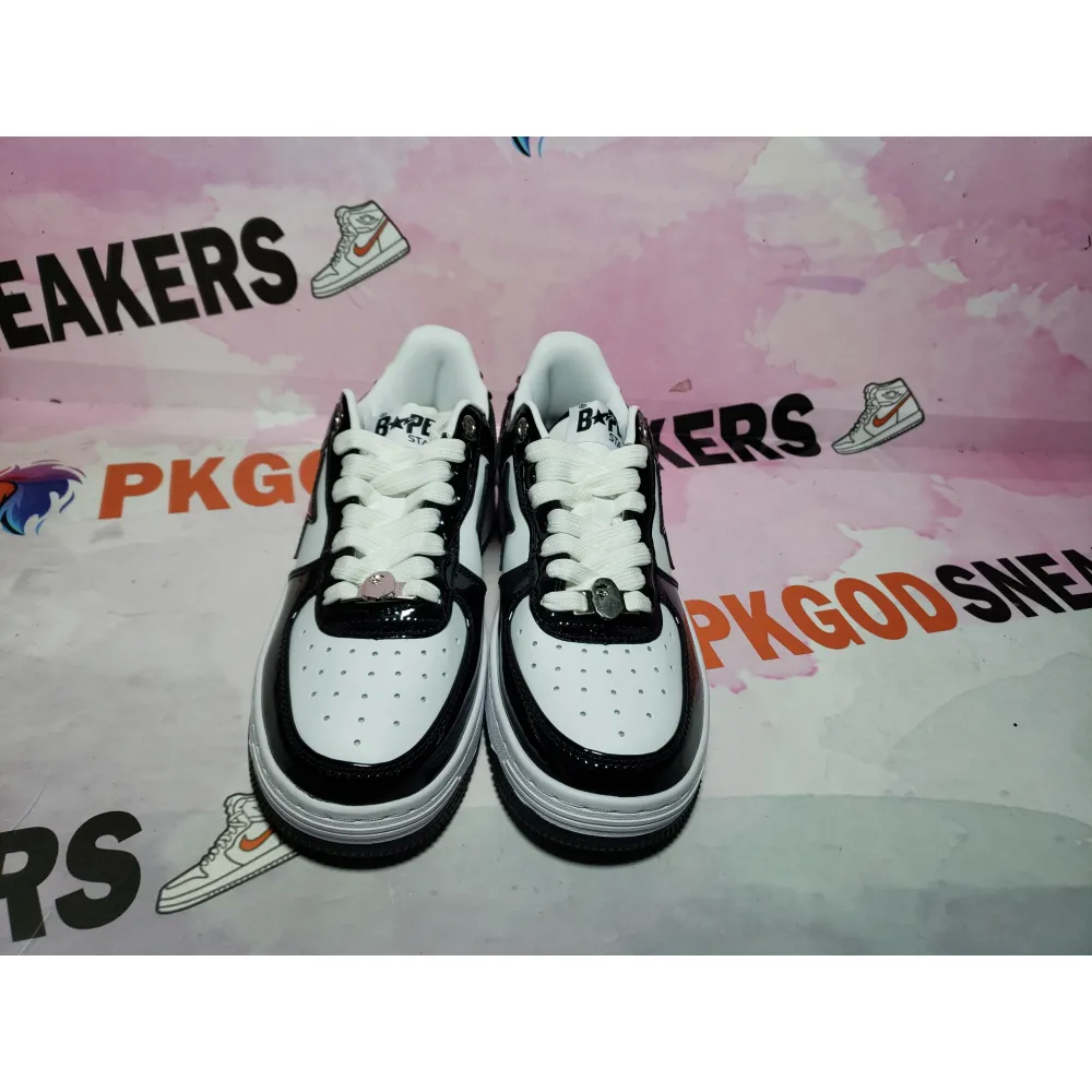 PKGoden A Bathing Ape Bape Sta Low Black 1H70-191-001
