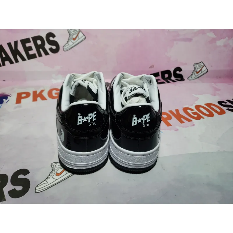 PKGoden A Bathing Ape Bape Sta Low Black 1H70-191-001
