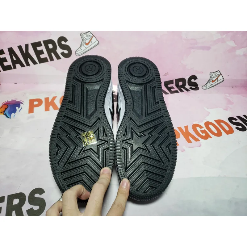 PKGoden A Bathing Ape Bape Sta Low Black 1H70-191-001