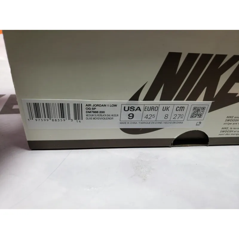 PKGoden Air Jordan 1 Retro Low GET Travis Scott Olive,DM7866-200