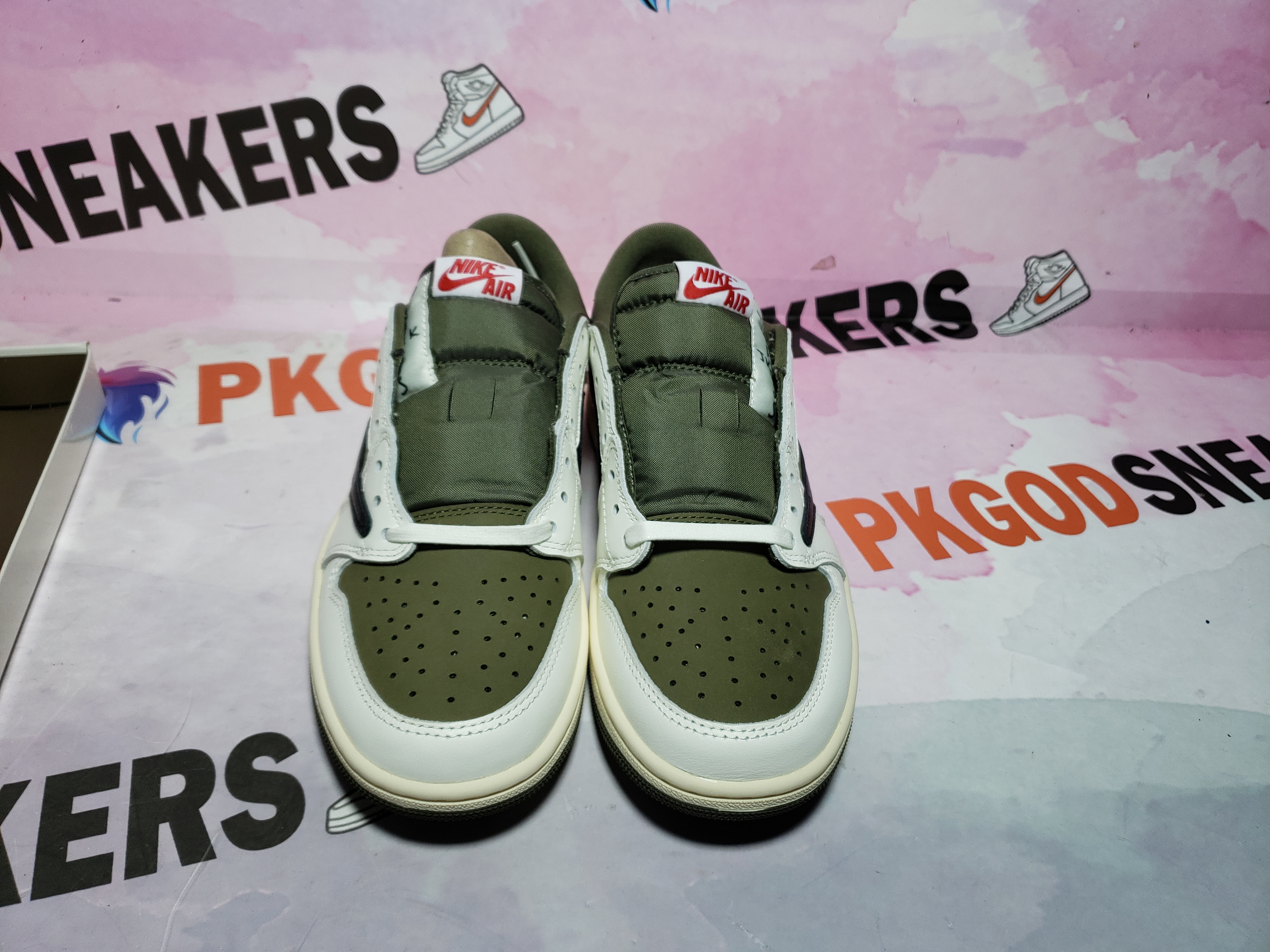 PKGoden Air Jordan 1 Retro Low GET Travis Scott Olive,DM7866-200