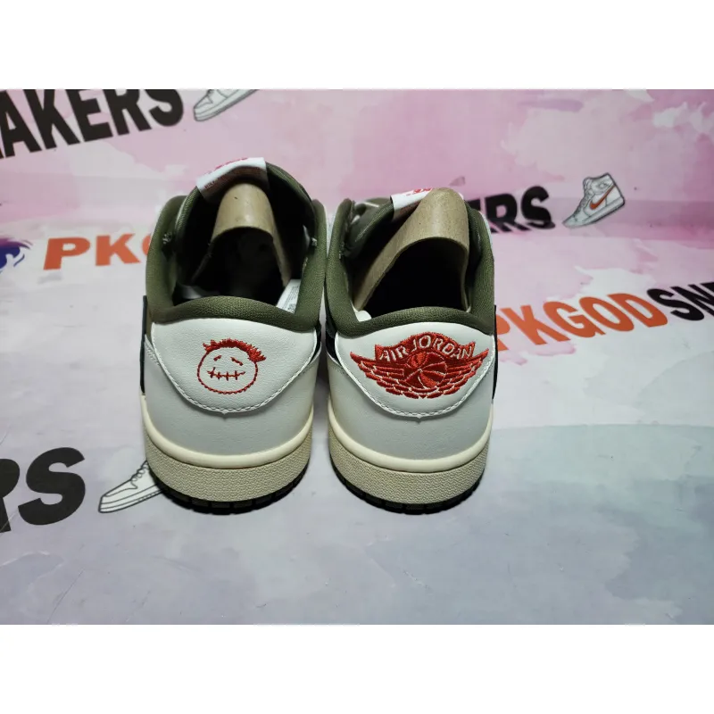 PKGoden Air Jordan 1 Retro Low GET Travis Scott Olive,DM7866-200