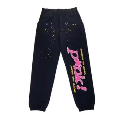 【Exchange products】Sp5der Pink Pants black 01