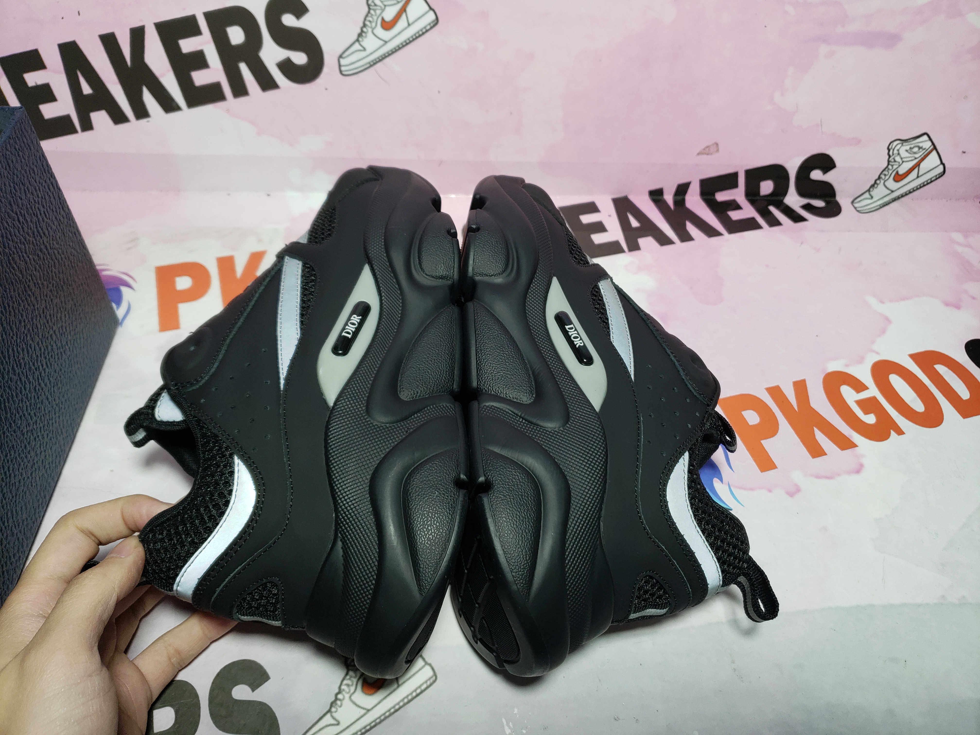 【Flash Sales】PKGoden Dior B22 Sneakers Black 3SN231ZNG_H969
