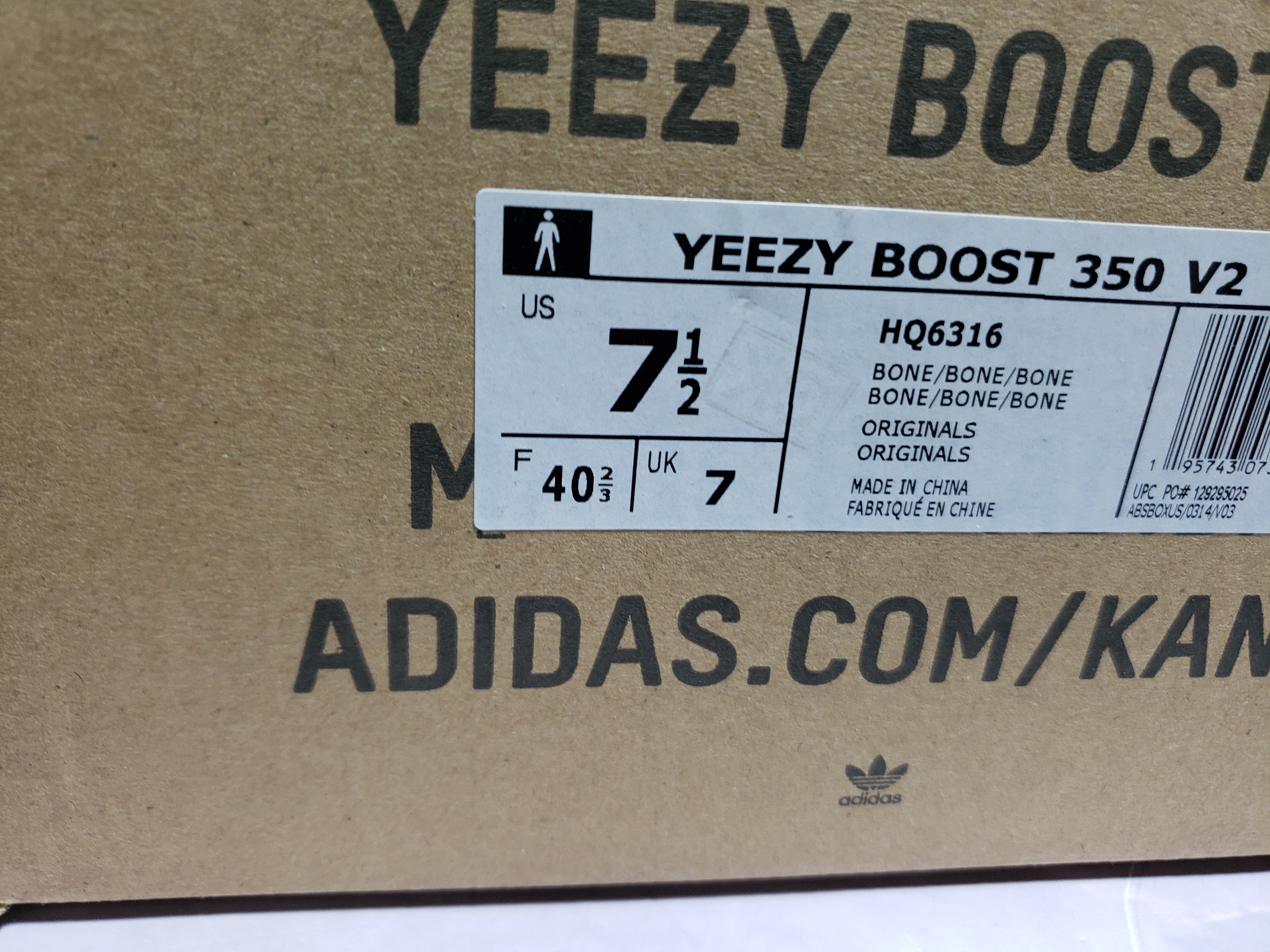 OG Yeezy Boost 350 V2 Bone HQ6316