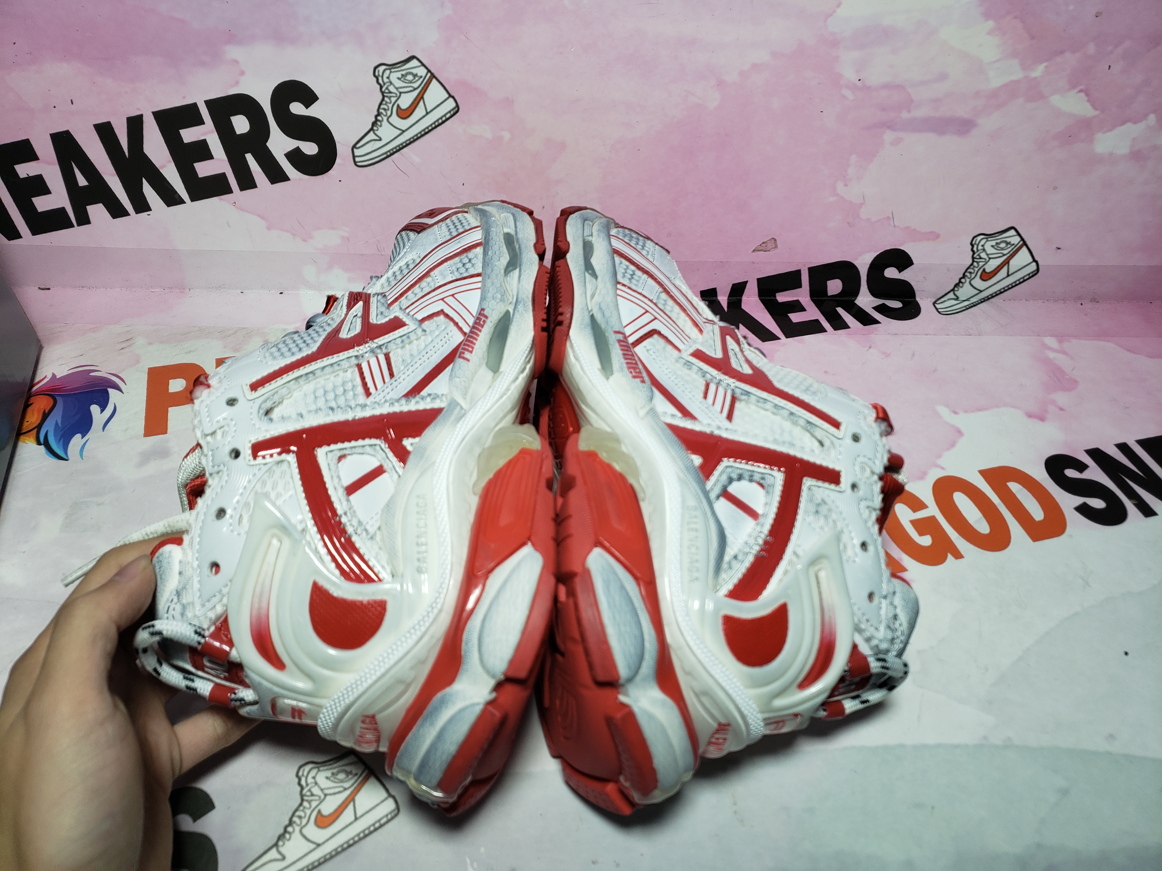 PKGoden Balenciaga 7th Runner Blue White Red 677402 W3RB2 9060