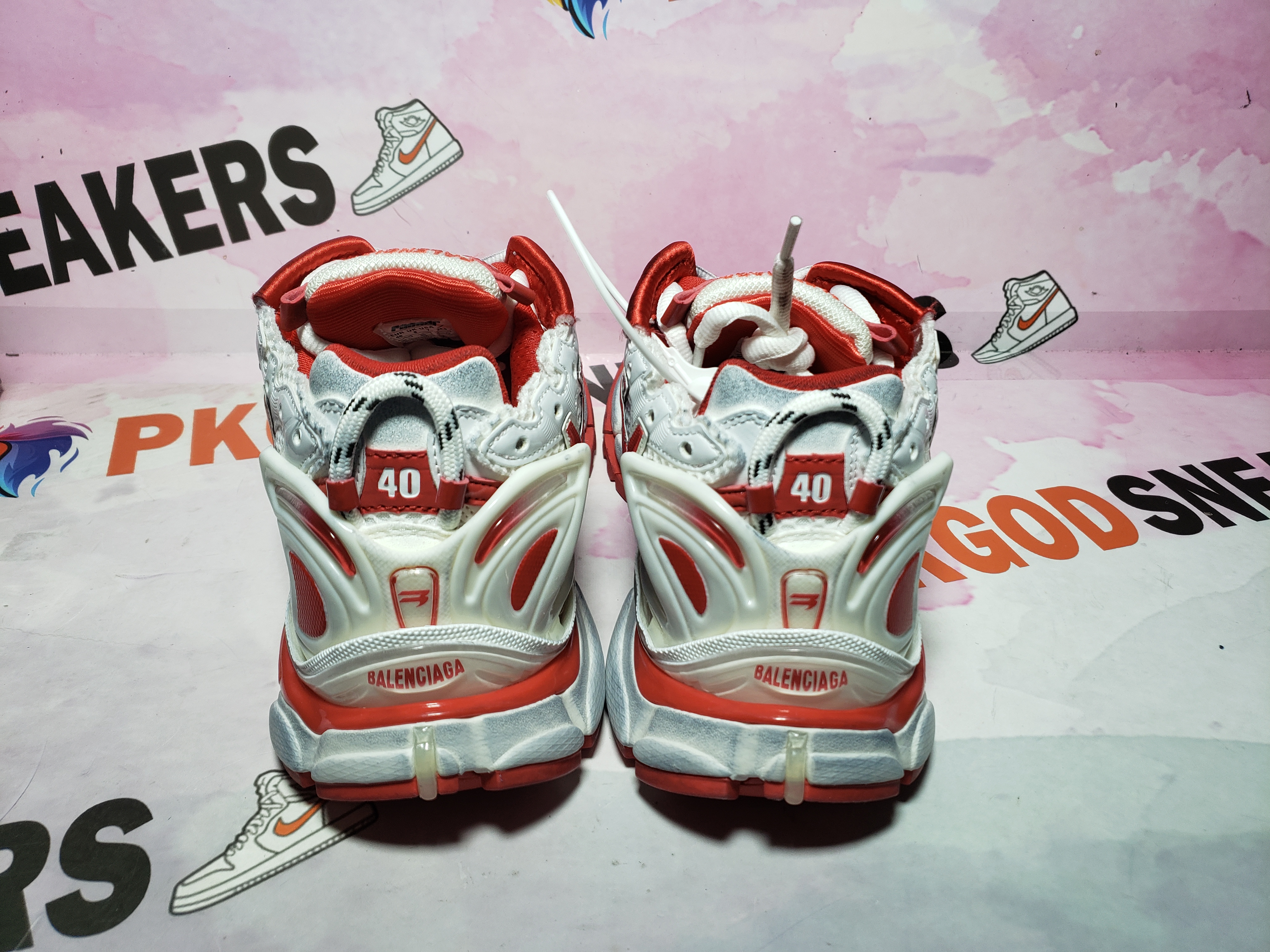 PKGoden Balenciaga 7th Runner Blue White Red 677402 W3RB2 9060