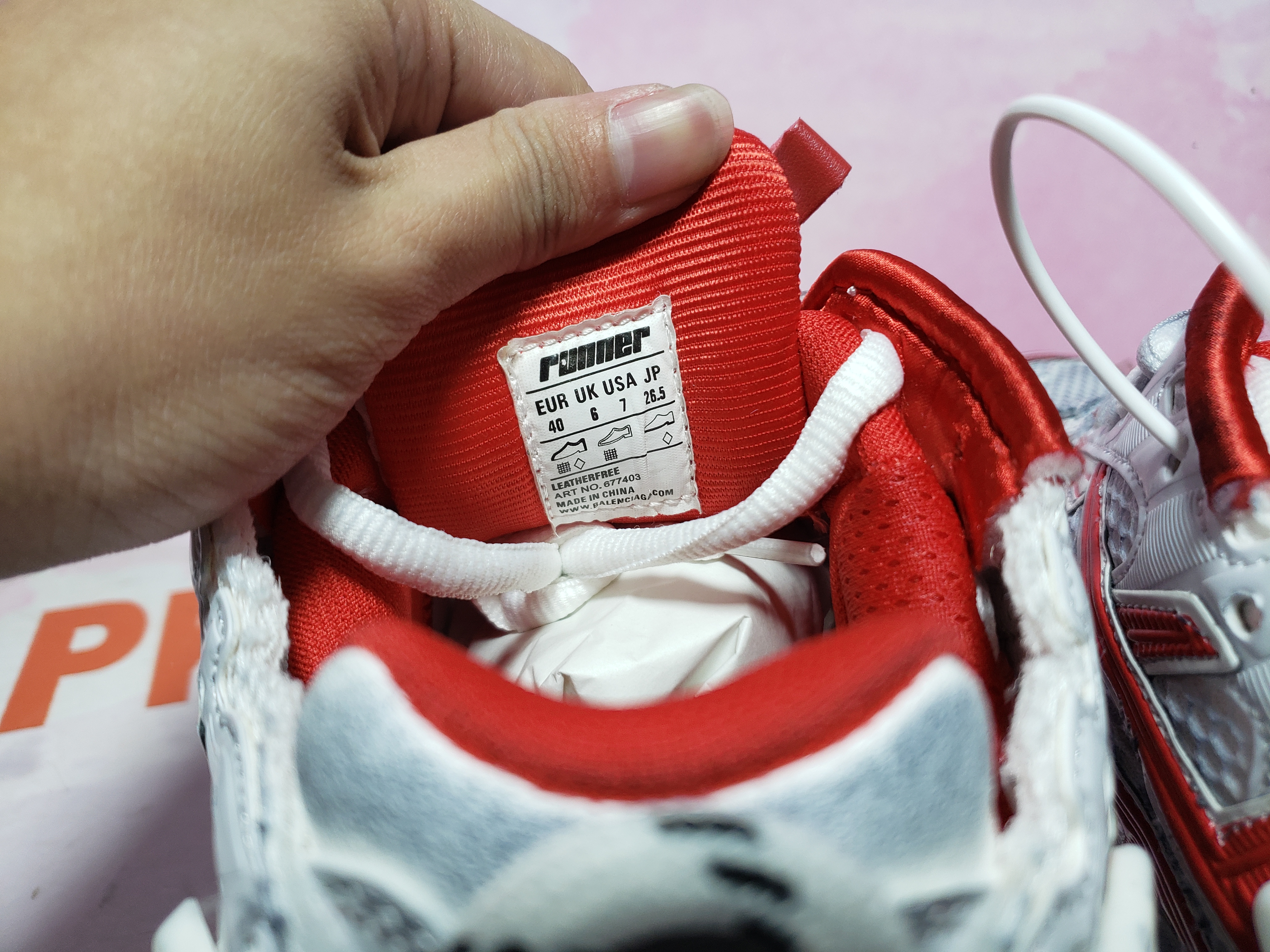 PKGoden Balenciaga 7th Runner Blue White Red 677402 W3RB2 9060