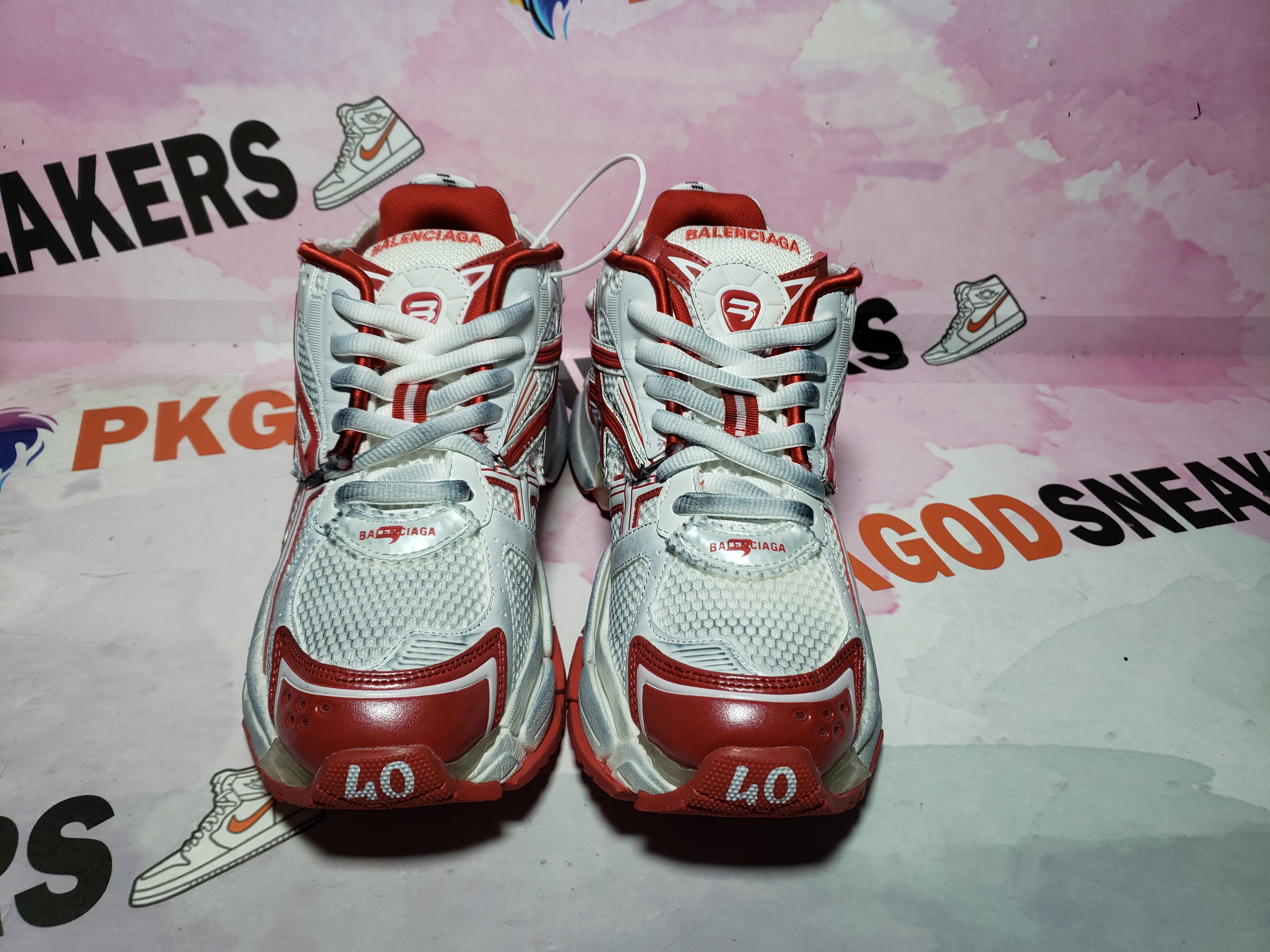 PKGoden Balenciaga 7th Runner Blue White Red 677402 W3RB2 9060