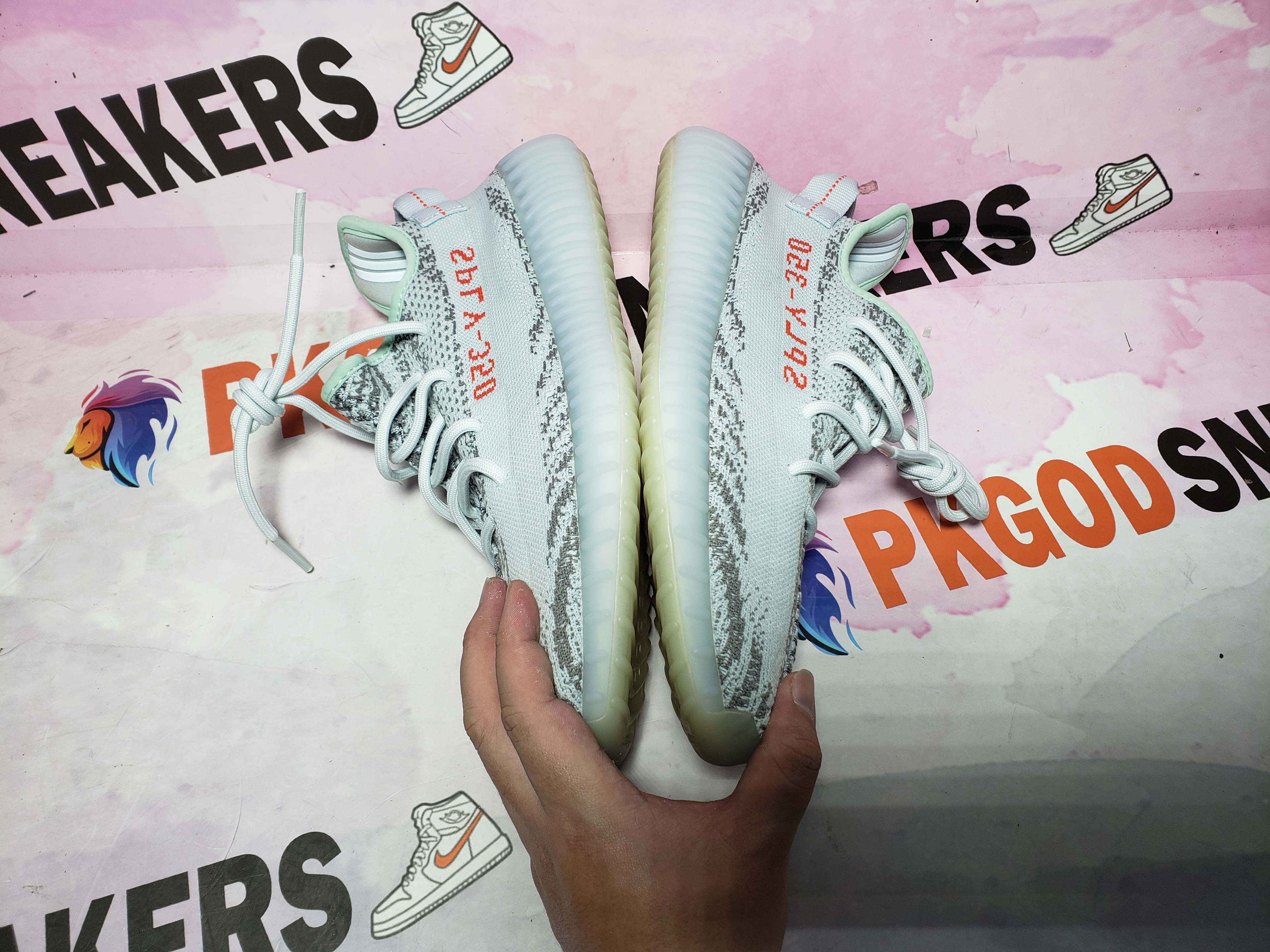 PKGoden Yeezy Boost 350 V2 Blue Tint B37571