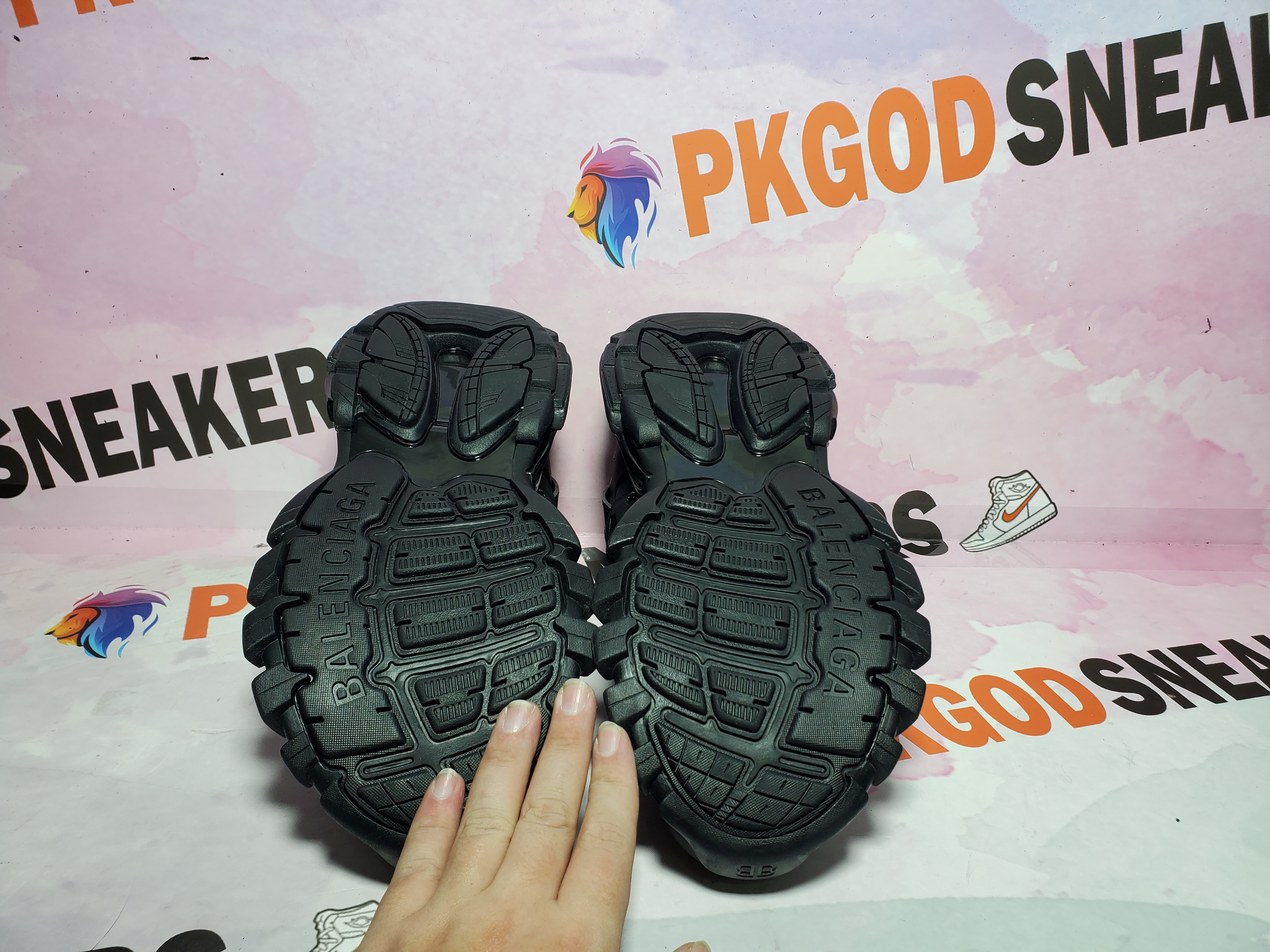 【Flash Sales】 PKGoden Balenciaga  3rd LED Tess S.Black 555032 W1GB7 1000