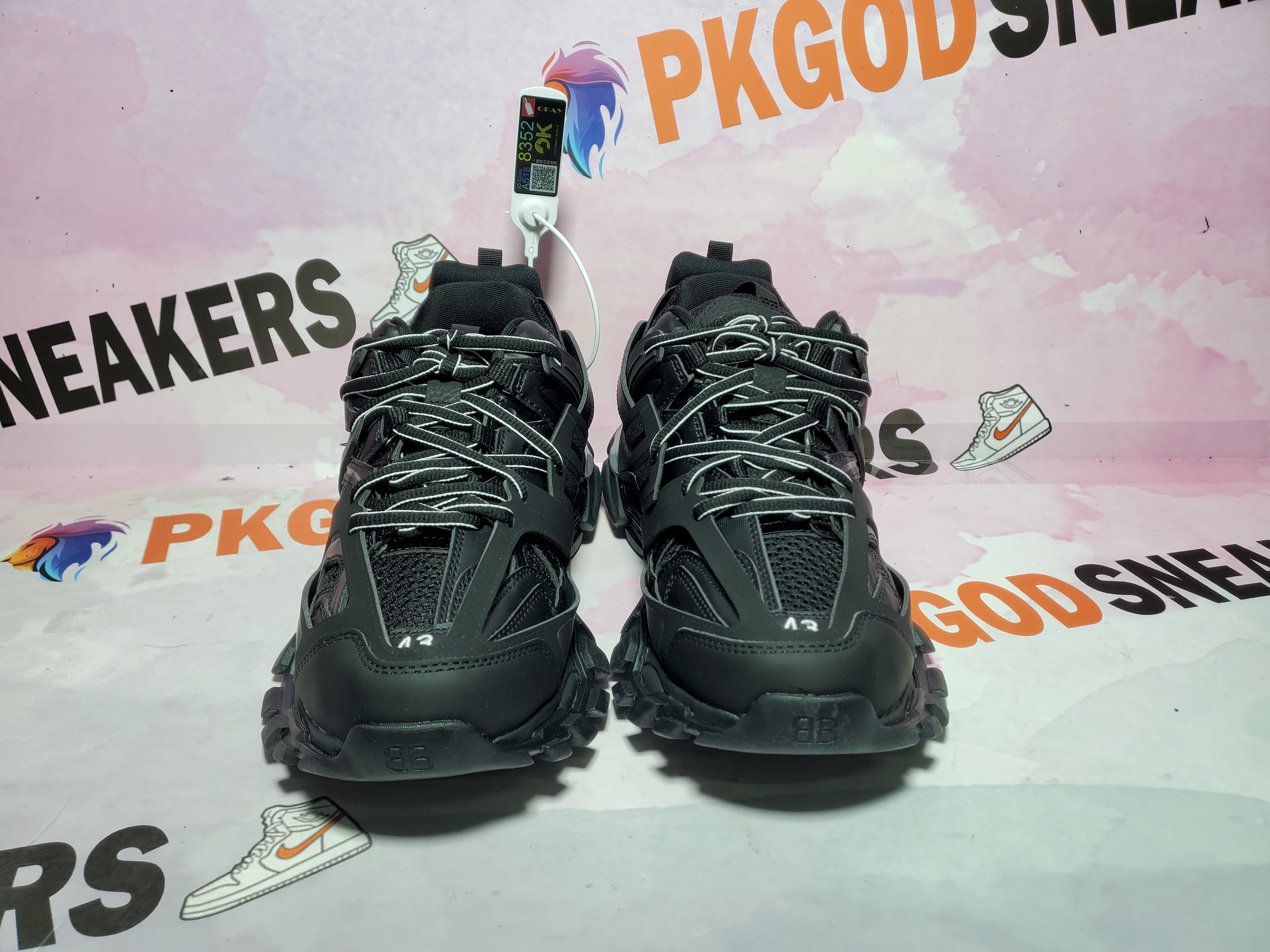 【Flash Sales】 PKGoden Balenciaga  3rd LED Tess S.Black 555032 W1GB7 1000