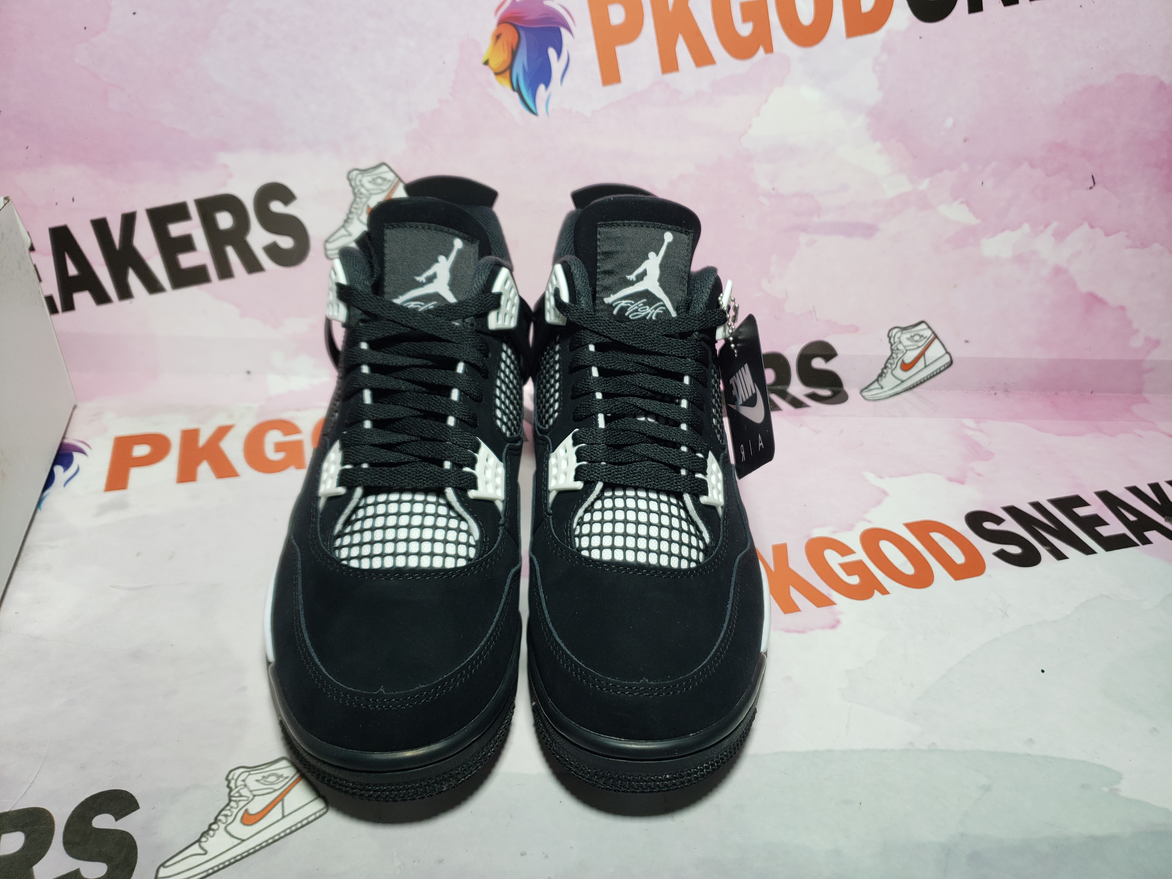 【Free Shipping】PKGoden Jordan 4 Retro White Thunder,FQ8138-001