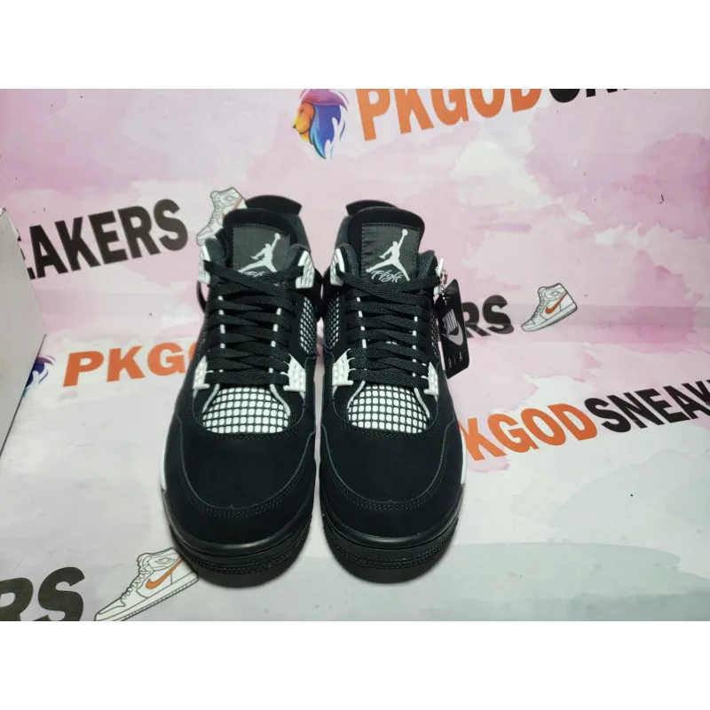 【Free Shipping】PKGoden Jordan 4 Retro White Thunder,FQ8138-001