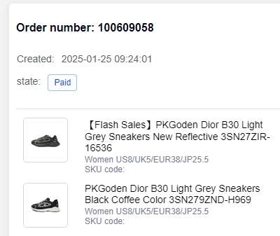 [Re-payment for order 100609058 ]