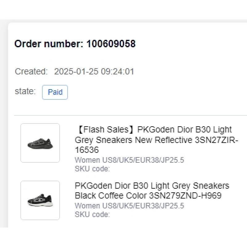 [Re-payment for order 100609058 ]