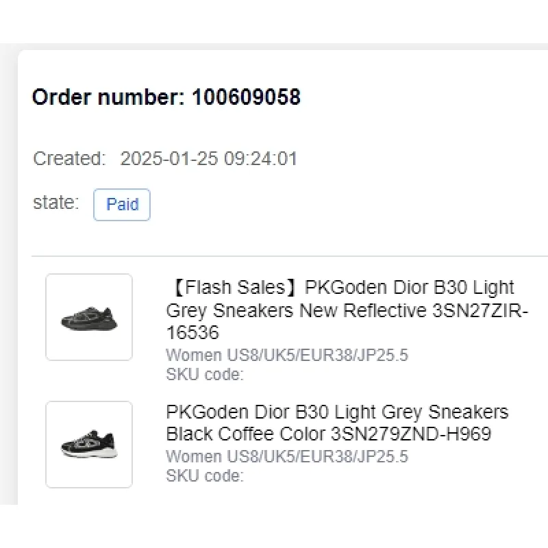 [Re-payment for order 100609058 ]