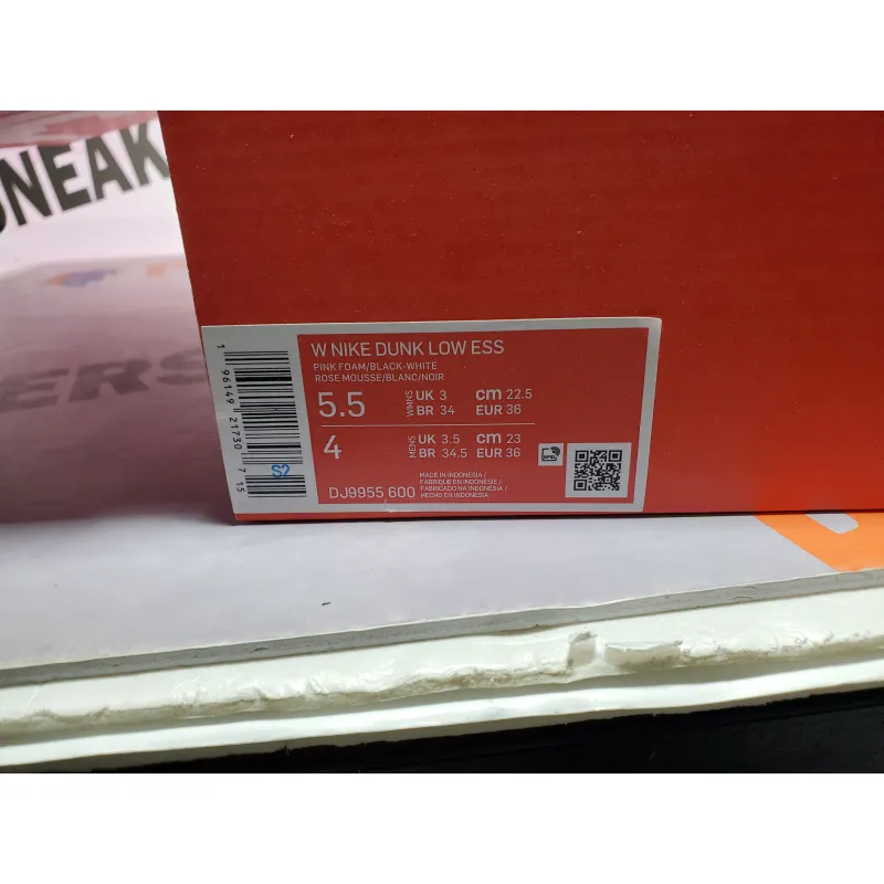 OG Dunk Low Pink Foam Black DJ9955-600