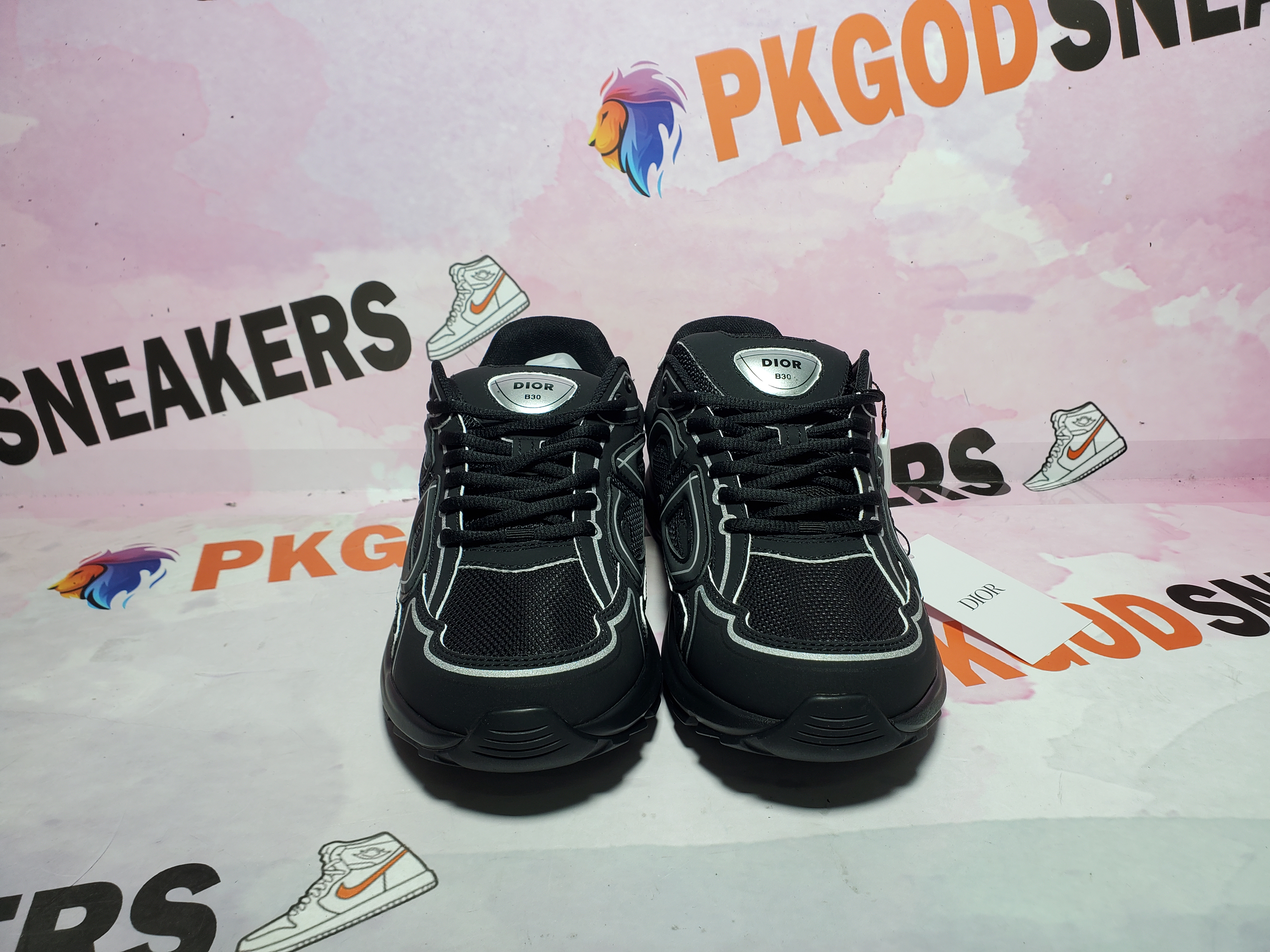 PKGoden Dior B30 Light Grey Sneakers New Reflective 3SN27ZIR-16536