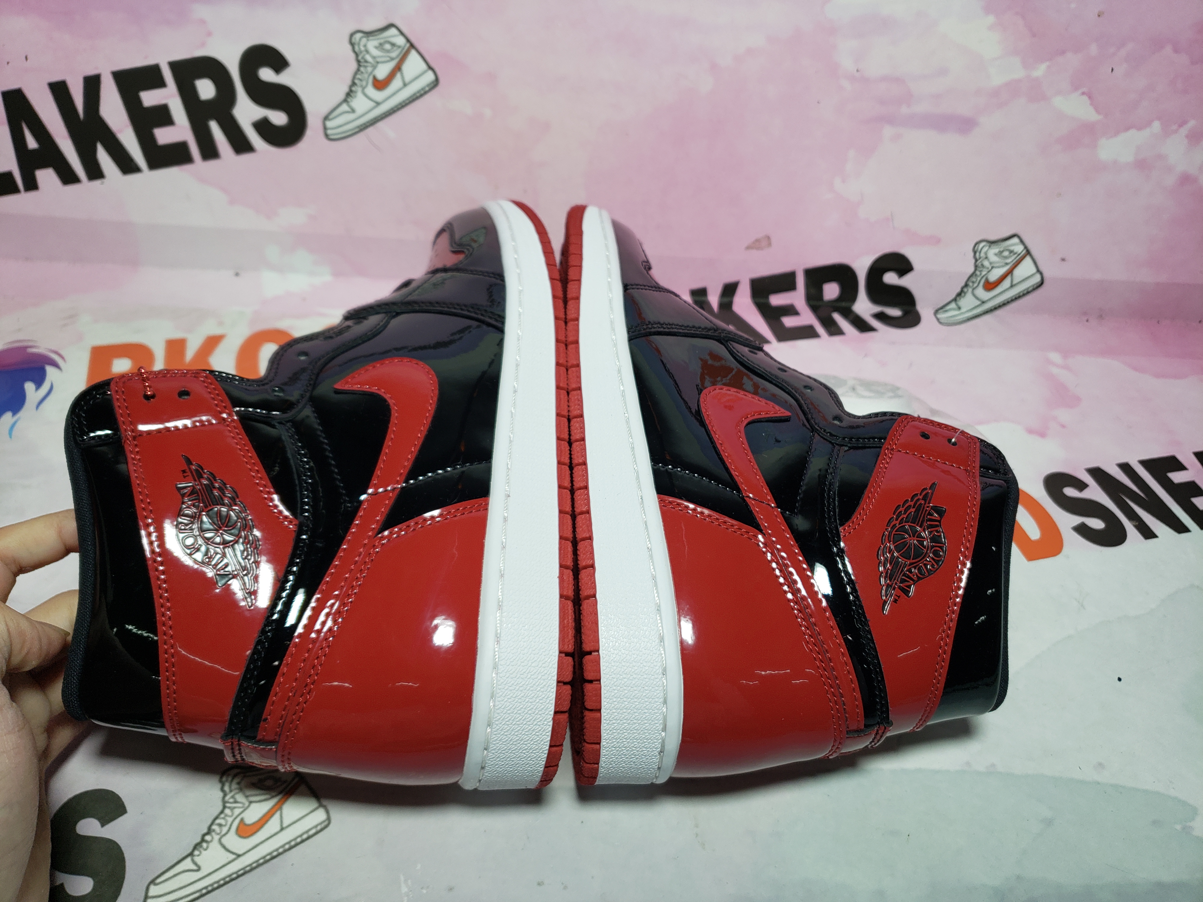 PKGoden Jordan 1 High OG Bred Patent  555088-063