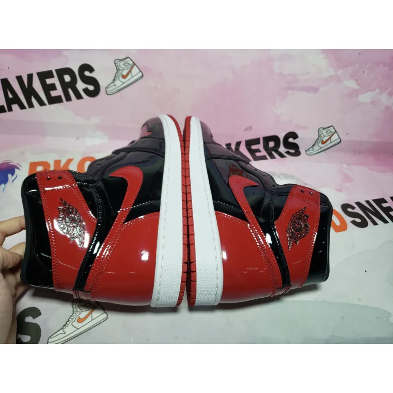 PKGoden Jordan 1 High OG Bred Patent  555088-063