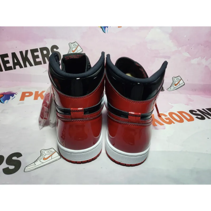 PKGoden Jordan 1 High OG Bred Patent  555088-063