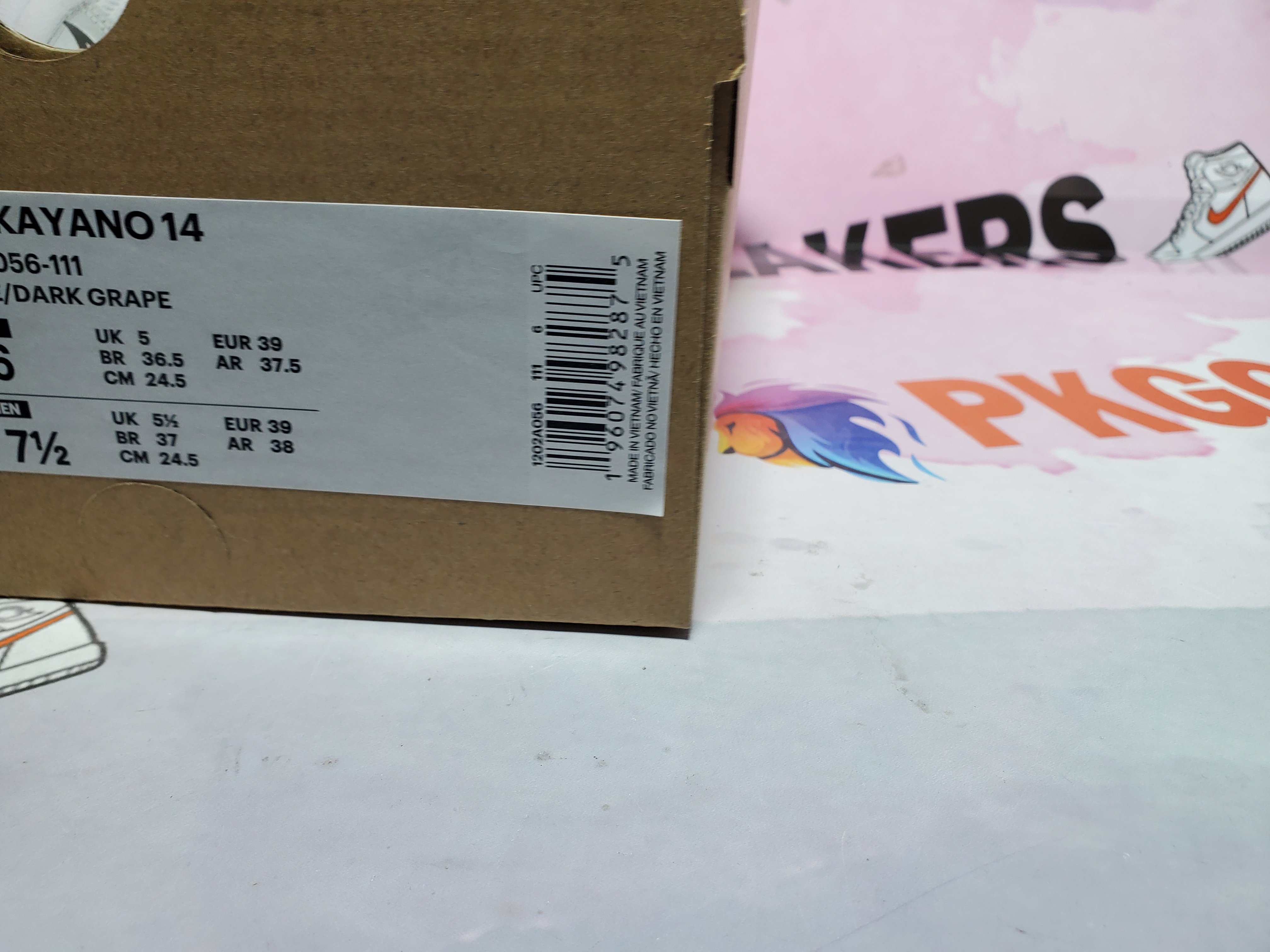 Special Sale ASICS Gel-Kayano 14 White Dark Grape 1202A056-111