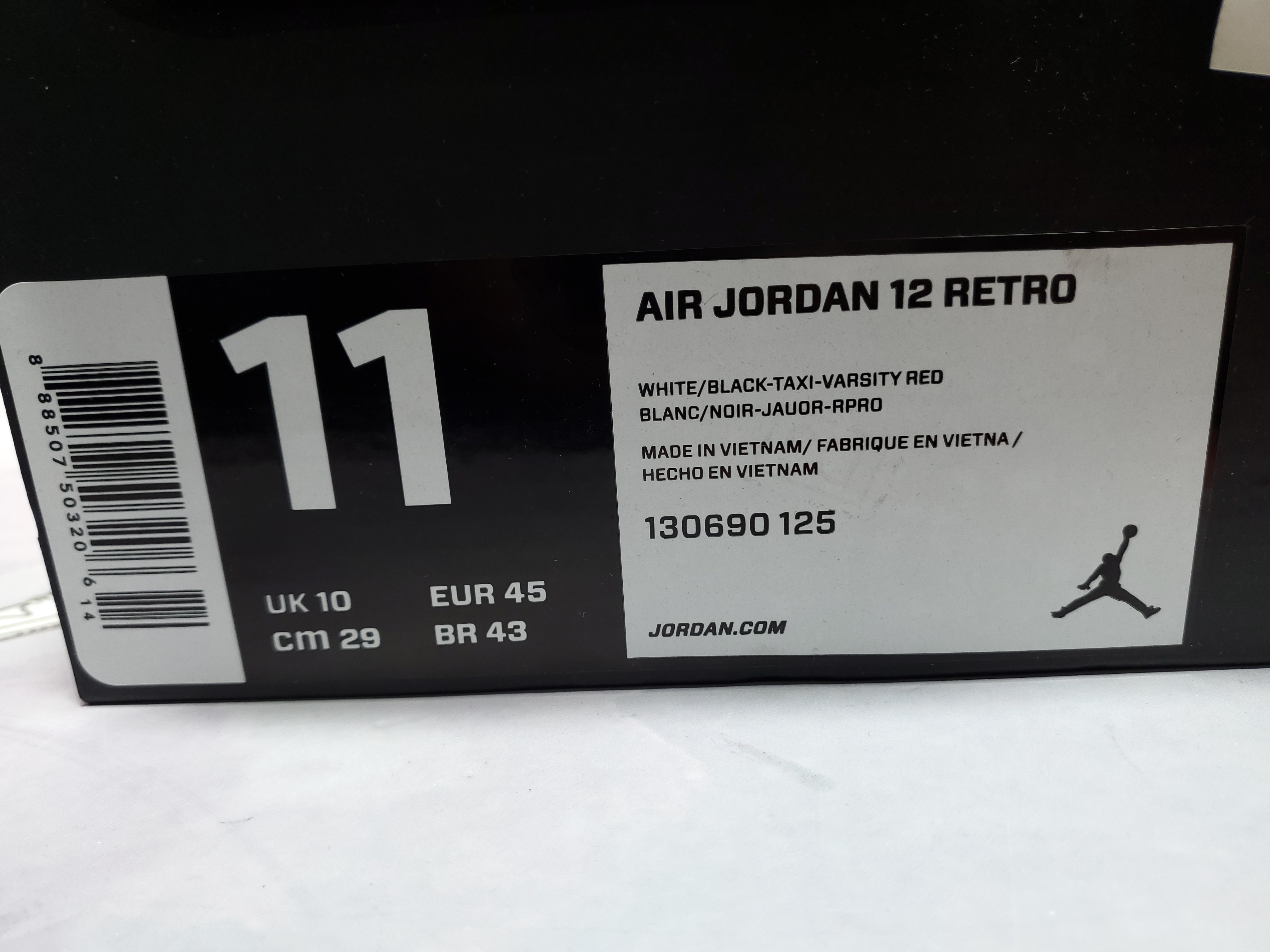 PKGoden Air Jordan 12 Retro Taxi 130690-125 