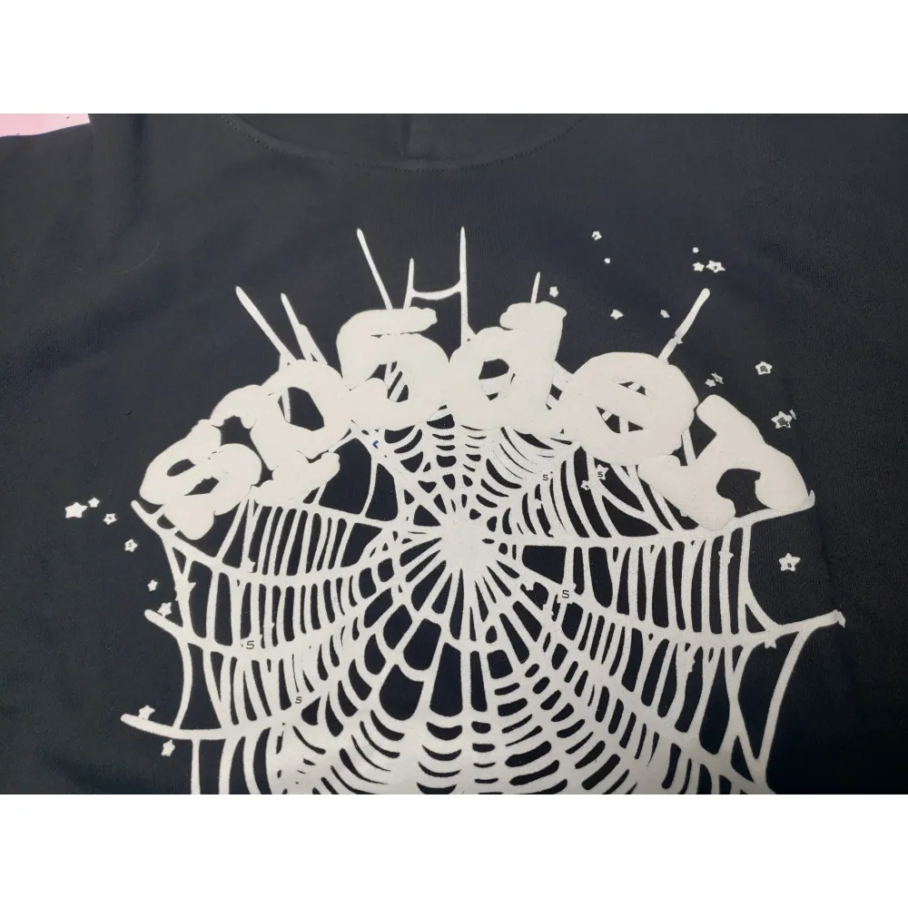 【Flash Sales】 Spider Worldwide BLACK OG WEB HOODIE